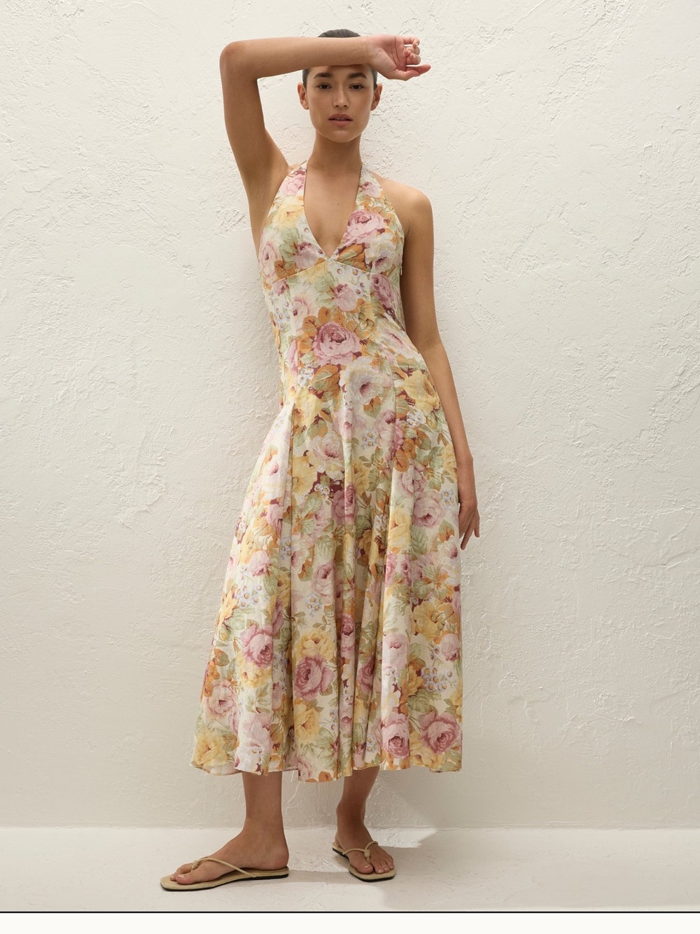 Faithfull the Brand Halter Midi Dress